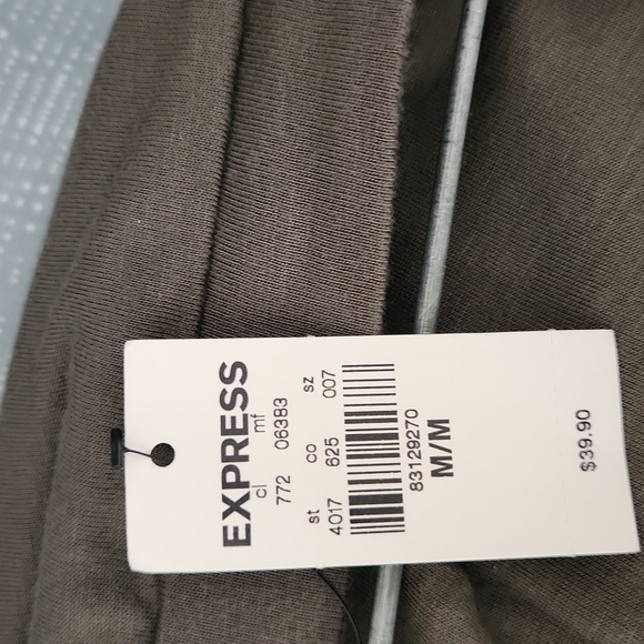 Express Olive Green High Low Wrap Skirt in Medium - Picture 3 of 5